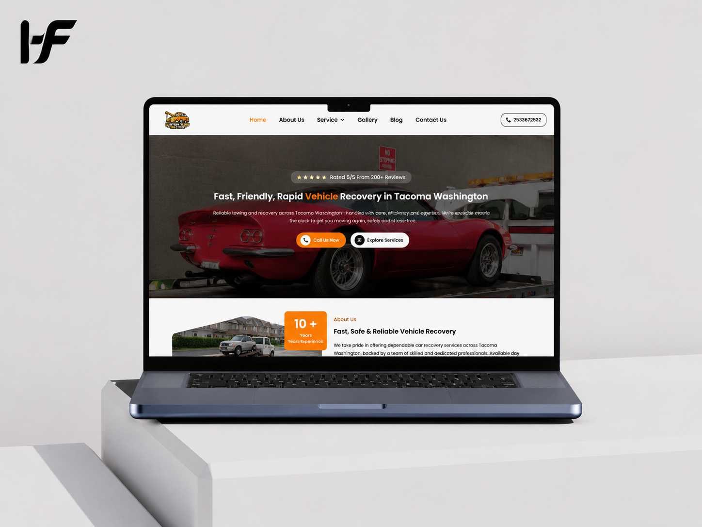Downtown Tacoma Tow Truck website
